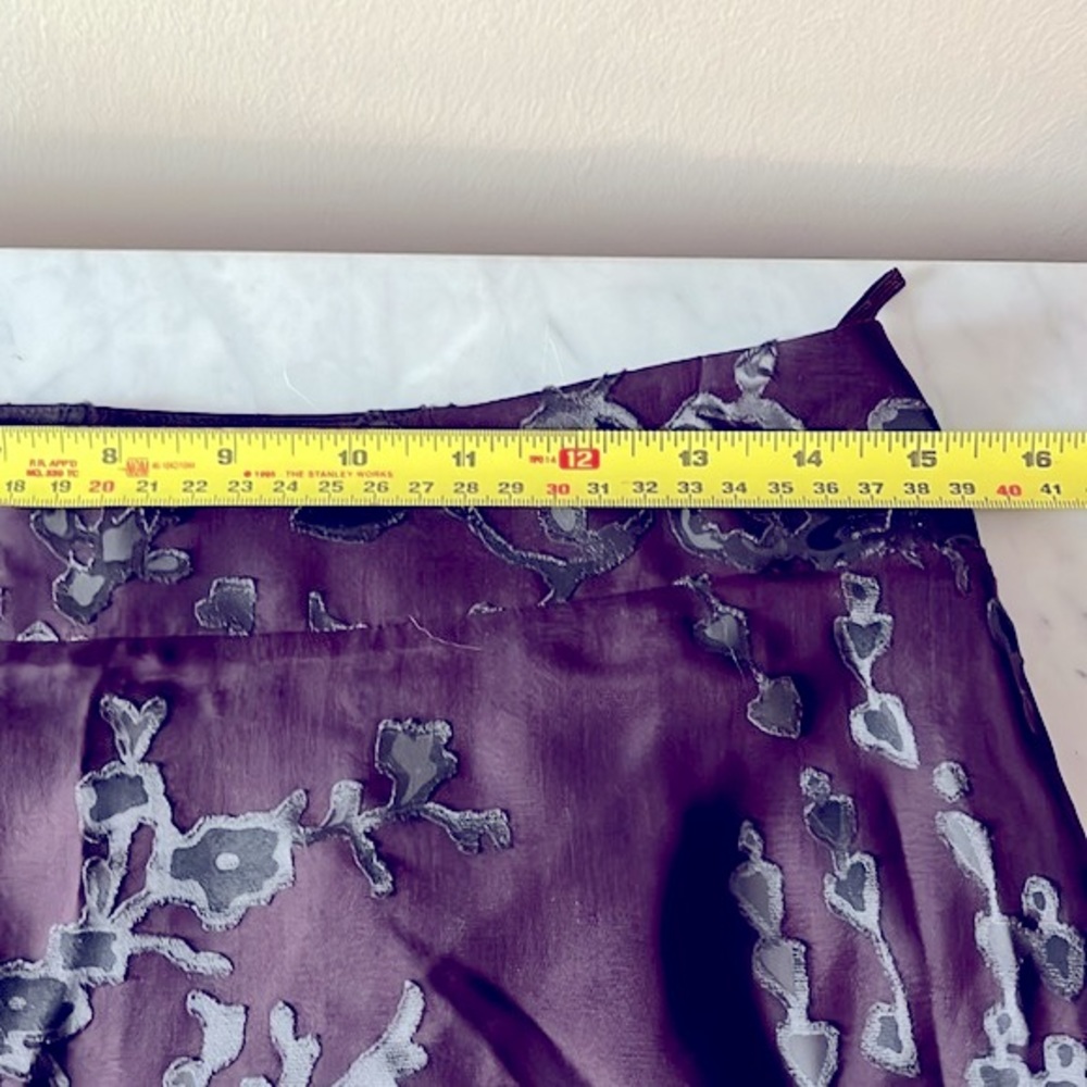Moody purple MaxMara silk skirt